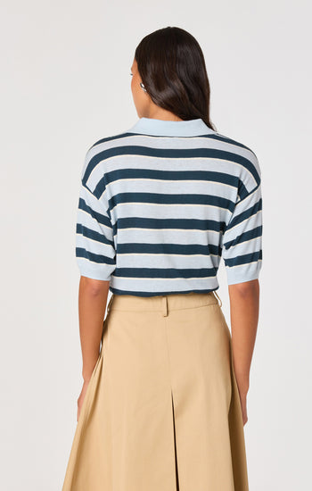 Scottie Sweater - Blue Stripe