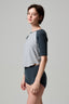 Blake Baseball Tee - Heather Gray