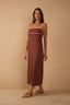 Contrast Midi Dress