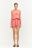 Coral Sleeveless Blouse