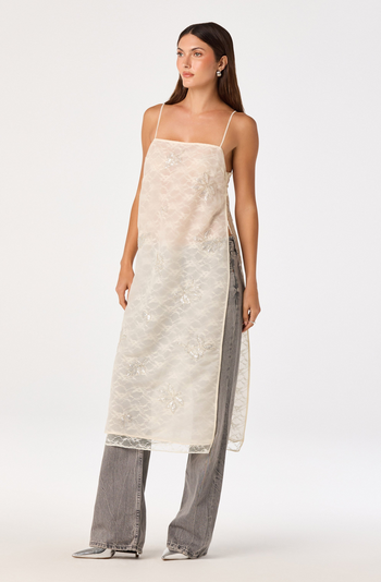 Helena Tunic Top - Ivory