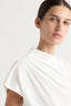 Kenny Asymmetric-Neck Tee - White
