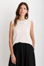 Sloane Cashmere Sleeveless Tee - Ivory