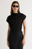 Kenny Asymmetric-Neck Tee - Black