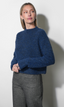 Peyton Fuzzy Sweater - Denim Blue