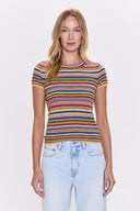 Selene Sweater Tee - Multi Stripe
