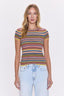 Selene Sweater Tee - Multi Stripe