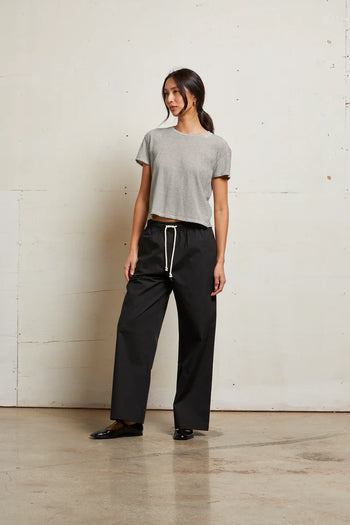 Harley Stripe - Cotton Boxy Crew Tee