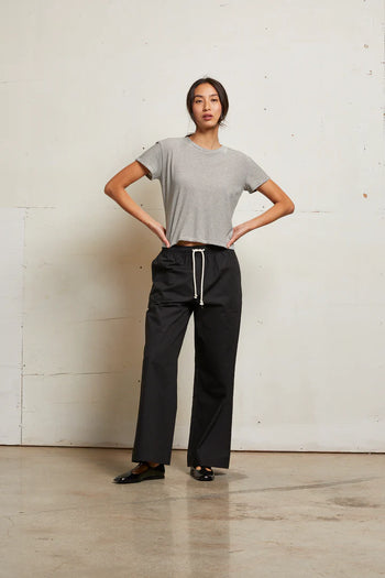 Harley Stripe - Cotton Boxy Crew Tee