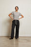 Harley Stripe - Cotton Boxy Crew Tee