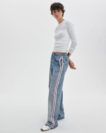 Rb Miramar Terry Track Pull On - Pink Stripe