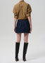 Curved Pocket Mini Skirt