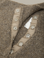 Boxy Snap Front Henley - Mushroom Melange