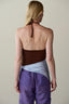 Baby Rib Halter Top - Walnut