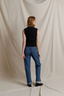 Violet Sweater Rib Top - True Black