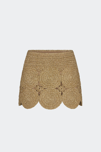 Beep Beep Mini Skirt - Star Gold