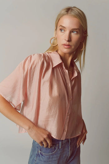 The Hayden Shirt - Blush