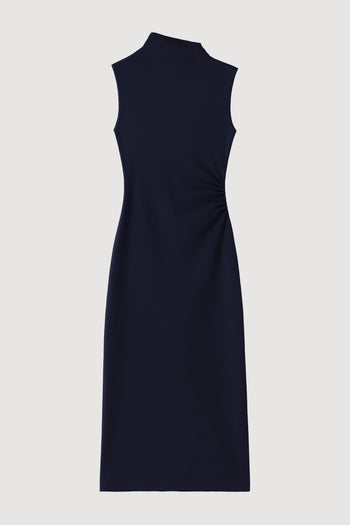 Abel Asymmetric-Neck	Dress - Navy