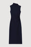 Abel Asymmetric-Neck	Dress - Navy