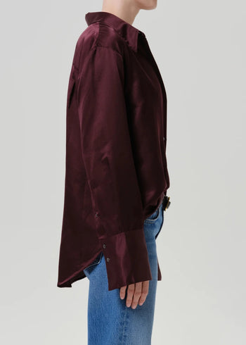 Camilia Shirt - Burgundy