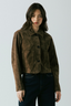 Suede Jacket - Black Coffee