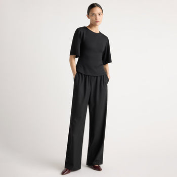 Parmer Stretch-Waist Pant - Black