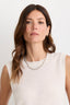 Sloane Cashmere Sleeveless Tee - Ivory