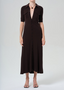 Amina Polo Dress - Chocolate
