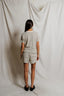 Eve Loop Terry Short Sleeve Shirt - Natural/Chocolate Stripe