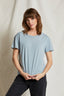 Harley - Cotton Boxy Crew Tee - Mountain Blue