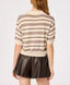 Scottie Sweater - Cream Brown Stripe