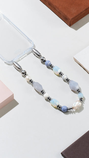 Coil Wristlet - Powder Blue/Pearl