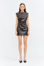 Leather Mini Dress - Brown