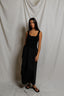 Fabiola Cotton Poplin Sleeveless Dress - True Black