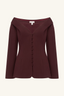 Asher Off Shoulder Top - Berry