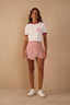 Striped Twill Shorts
