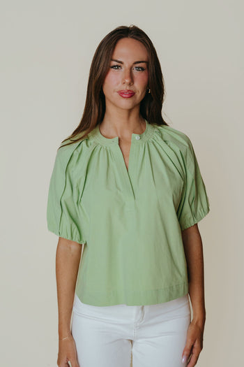 Henley Top - Sage