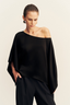 Savanna Draped Top - Black