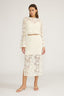 Stella Crochet Long Sleeve Top - White
