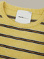 Kensington Cropped Pullover - Cream Gold Stripe