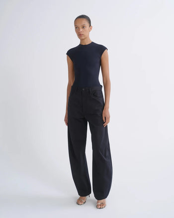 Luna Trouser Structured Twill - Obscura