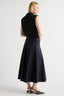 Cove Shirred-Waist Cotton Skirt - Navy