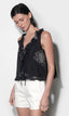 Odessa Ruffle Top - Midnight