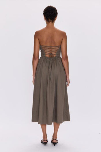 Florence Strappy Back Dress - Driftwood