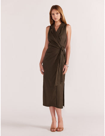 Saskia Wrap Midi Dress