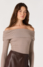 Diamante Top - Brown Gingham