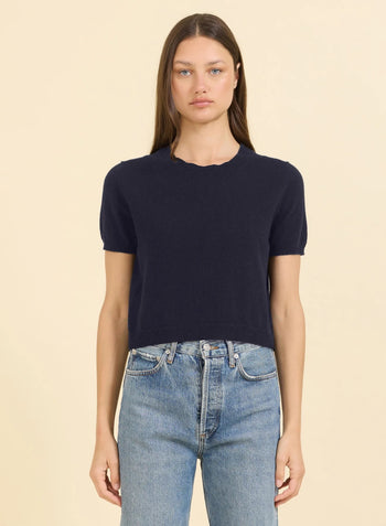 Kadri Cashmere Tee - Navy