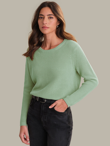 Emma Shaker Sweater - Silt Green