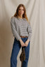 Jenna Striped Boatneck Long Sleeve - Natural/Black Stripe
