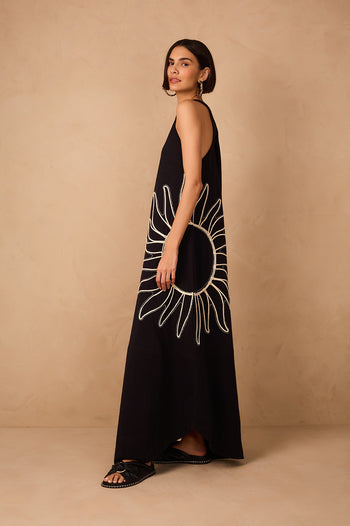 Embroidered Tank Dress